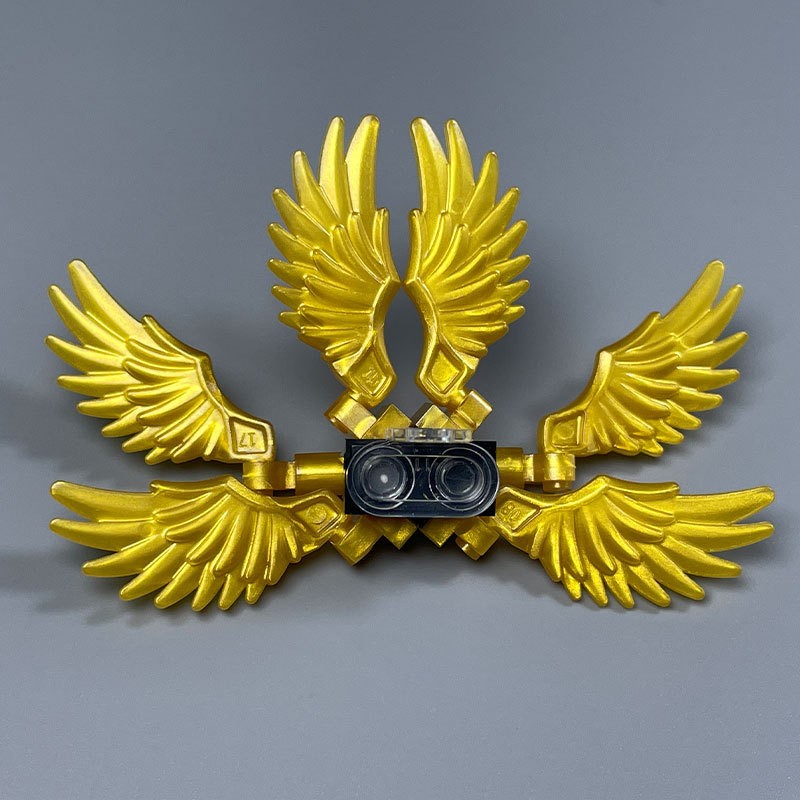 ปีกทองสําหรับ minifigures moc Angel parts ของเล่นบล็อกตัวต่อที่เข้ากันได้