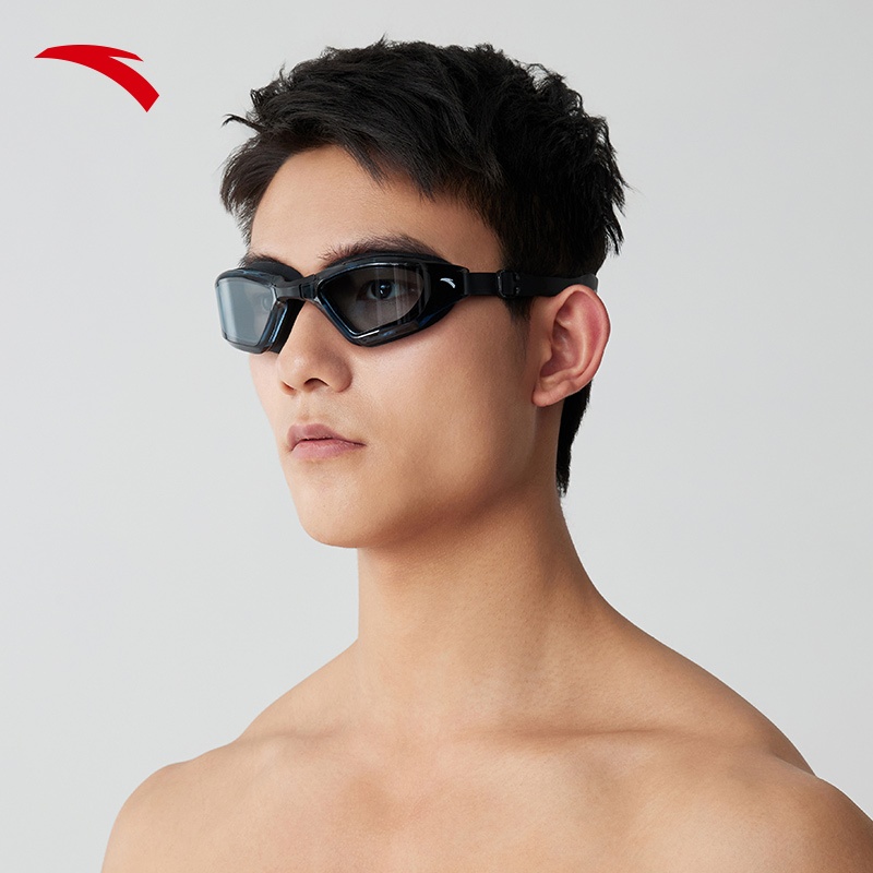 ANTA แว่นตาว่ายน้ำกันฝ้า สวมใส่สบาย มองเห็นชัดเจน กันน้ำดี สำหรับฝึกซ้อมและแข่งขันในสระว่ายน้ำ 1825332791