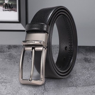 หลุยส์วิลล์ ผู้ชาย เข็มขัดแฟชั่น หนังวัว ที่สอง-ชั้น เข็มขัด…