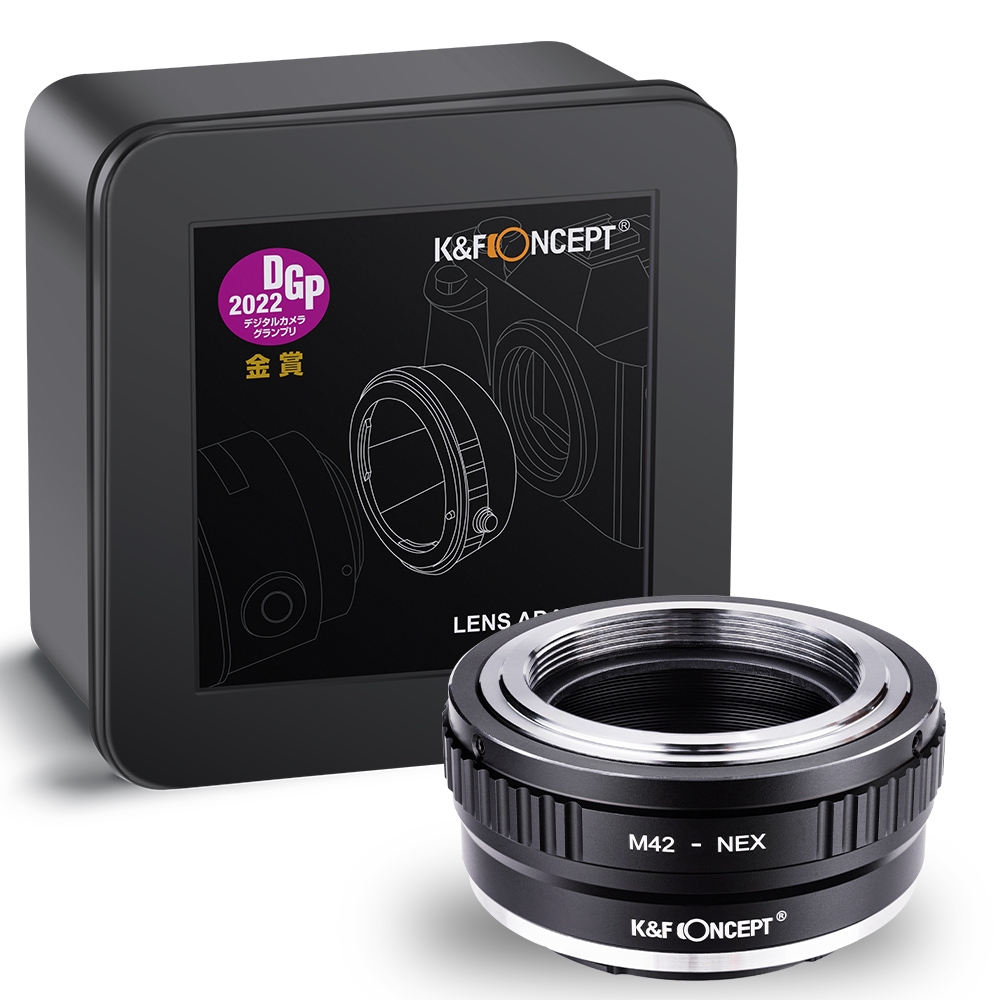K & F Concept เลนส์อะแดปเตอร์ M42 เลนส์ Sony NEX E-Mount กล้องสําหรับ Sony Alpha NEX-7 NEX-6 NEX-5N 