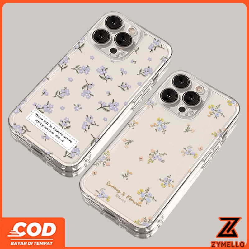 สําหรับ OPPO Reno 15F Reno 14F 5G Reno 13F Reno12 F Reno 11F Reno 10 Reno 8Z Reno 7Z Reno 8T 5G Reno 6z ดอกไม้สดและสวยงามโปร่งใสกันกระแทก TPU โทรศัพท์มือถือกรณี