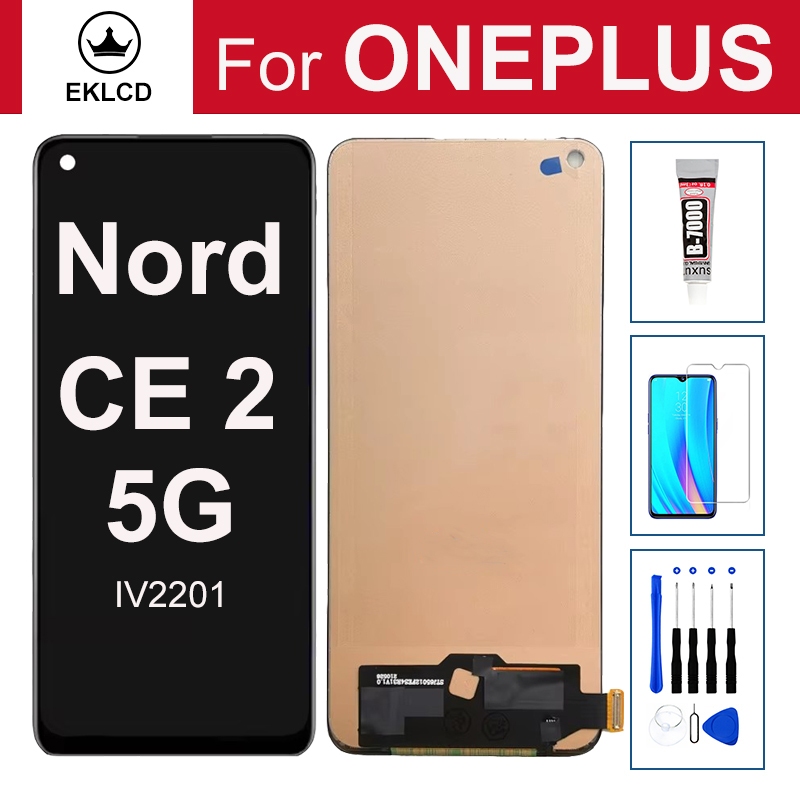 6.43 "LCD สําหรับ OnePlus Nord CE 2 CE2 5G IV2201 จอแสดงผล Touch Screen Digitizer Assembly Replaceme