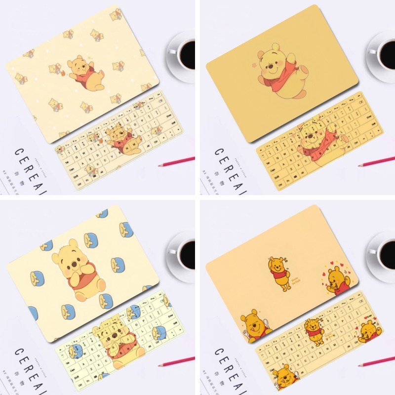 การ์ตูนหมีพูห์สําหรับMacbookกรณีM2 M3 M4 Air15 Air13 Pro14 M1 Air13.3 A2179 A2237 Pro 13 15 16 นิ้ว2