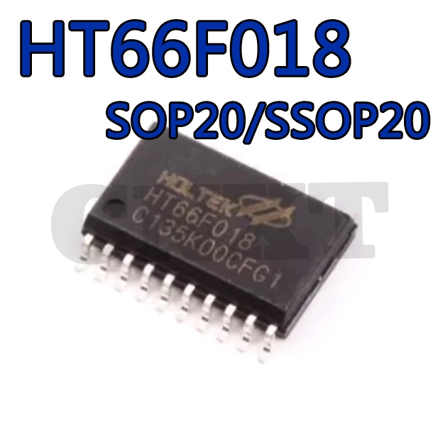HT66F018 SOP20/SSOP20 ชิปการเคลื่อนไหวชิปเดี่ยวที่ได้รับการปรับปรุงในตัว