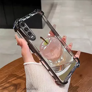 สําหรับ vivo y20 y20s y12s y20i y12a เคสโทรศัพท์กันกระแทกด้วยไฟฟ้าความงามความละเอียดสูงคริสตัลดีไซน์ใหม่น่ารักภาพแอปเปิ้ลซิลิโคน TPU soft case