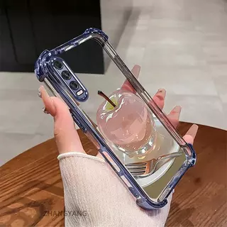 สําหรับ vivo y20 y20s y12s y20i y12a เคสโทรศัพท์กันกระแทกด้วยไฟฟ้าความงามความละเอียดสูงคริสตัลดีไซน์ใหม่น่ารักภาพแอปเปิ้ลซิลิโคน TPU soft case