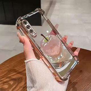 สําหรับ vivo y20 y20s y12s y20i y12a เคสโทรศัพท์กันกระแทกด้วยไฟฟ้าความงามความละเอียดสูงคริสตัลดีไซน์ใหม่น่ารักภาพแอปเปิ้ลซิลิโคน TPU soft case
