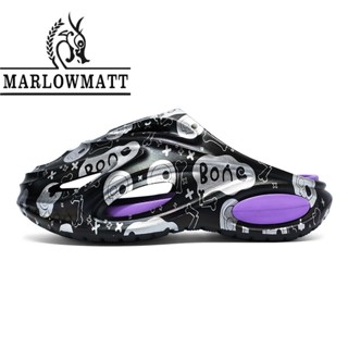 Marlowmatt รองเท้าแตะผู้ชาย 2025 สไตล์ใหม่แฟชั่นพิมพ์รองเท้า…