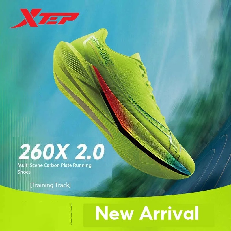 XTEP 260X 2.0 สนีกเกอร์วิ่งคาร์บอนแพลท ผู้หญิง ออกแบบเพื่อความเร็วความสบาย ฝึกซ้อมทุกวันก็ไหว
