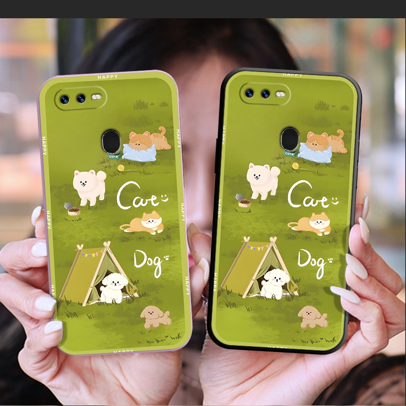 เคสสําหรับOPPO A7 2018 A5S AX5S AX7 A7N A12 A12S A11K REALME C30 A57 2022 C30S A77 4Gน่ารักสุนัขSeri