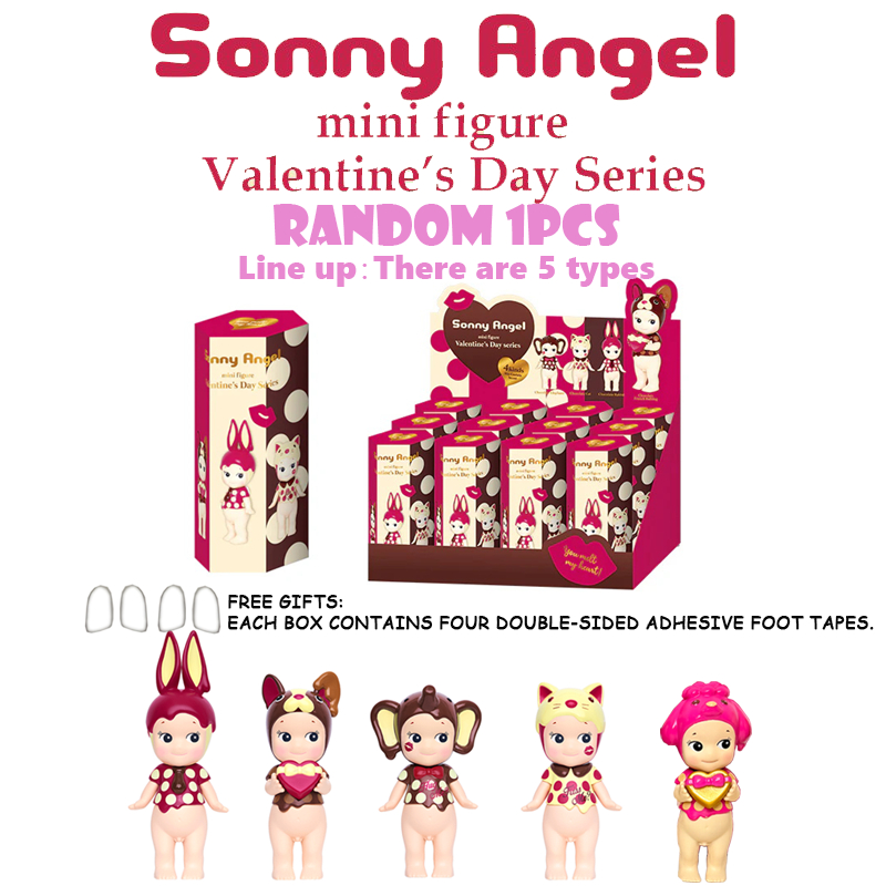 1 ชิ้นสุ่ม Sonny Angel Mini Figure - Valentines Day Series- 2020 กล่องตาบอดน่ารักตกแต่ง Line up: มี 5 ประเภท