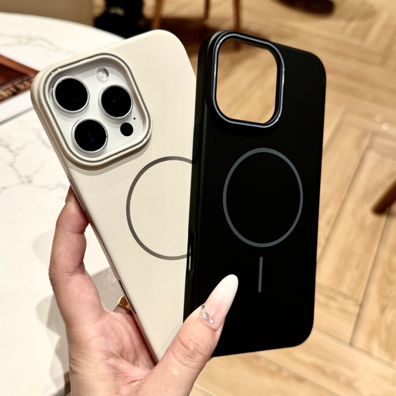 เข้ากันได้กับ iPhone 13 12 Mini 11 Pro Max Case Skin Matte PC Hard Magnetic Casing Cover