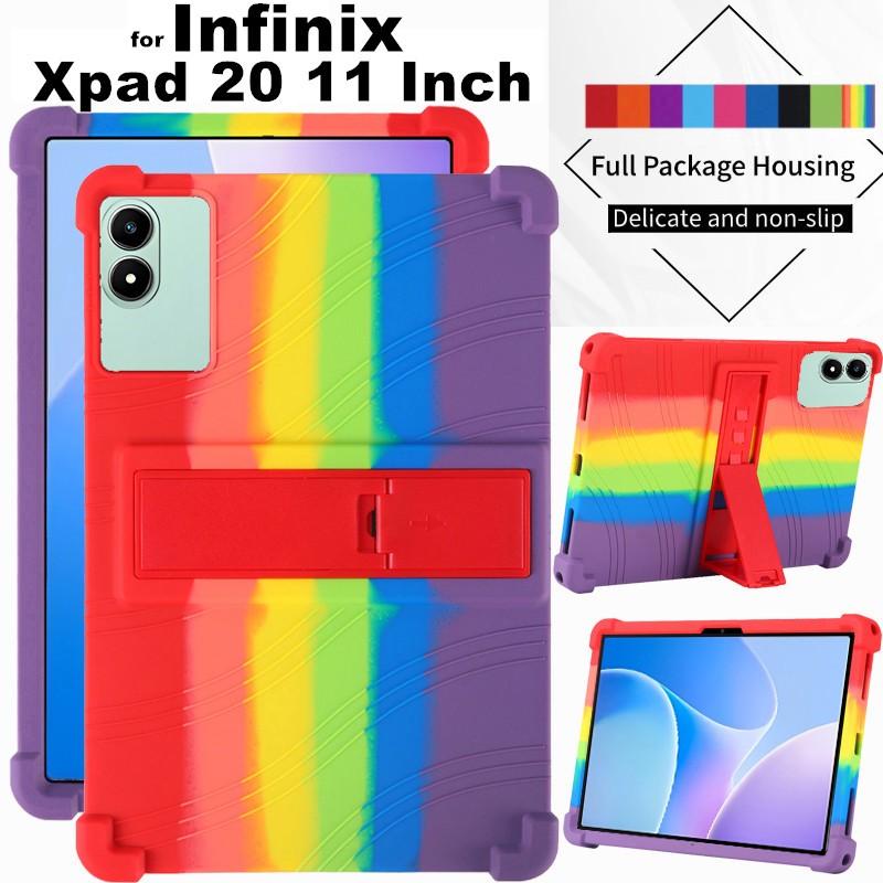for Infinix Xpad 20 11 Inch 2025 X1102 Tablet Safe Shockproof Silicone Protective Stand Cover for In