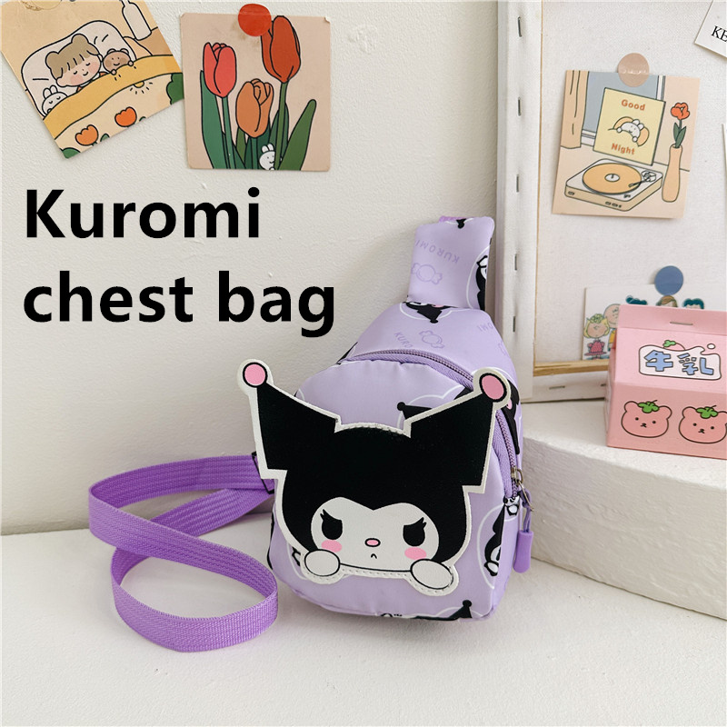 คุณภาพสูง sanrio กระเป๋าสะพาย kuromi กระเป๋าสะพายไหล่เดี่ยว cinnamoroll crossbody bag กระเป๋าคาดหน้าอก hello kitty