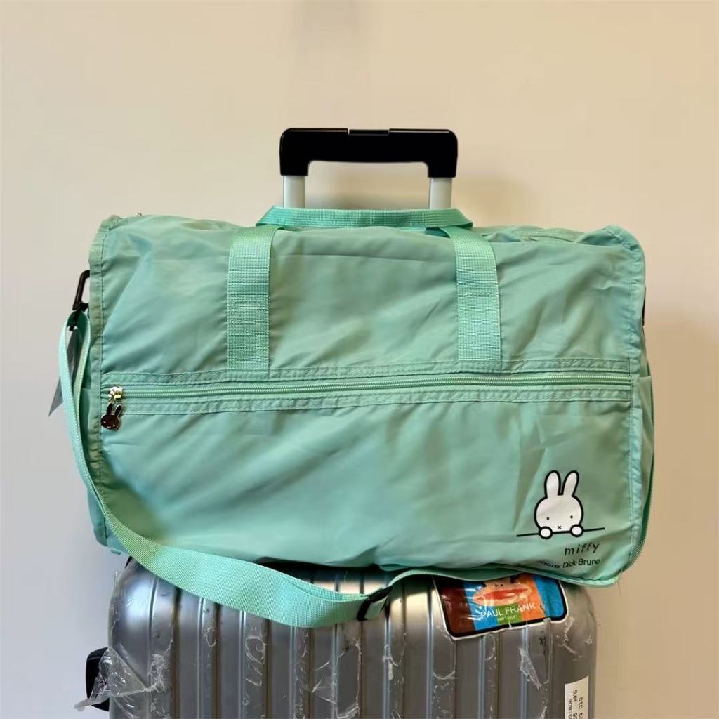 ❤️กระเป๋าพับเดินทาง Miffy❤️ญี่ปุ่นญี่ปุ่น Miffy Ultra-Light ขนาดใหญ่แบบพกพาพับได้ Cross-Body สามารถกระเป๋าสะพายไหล่เดียว Duffel