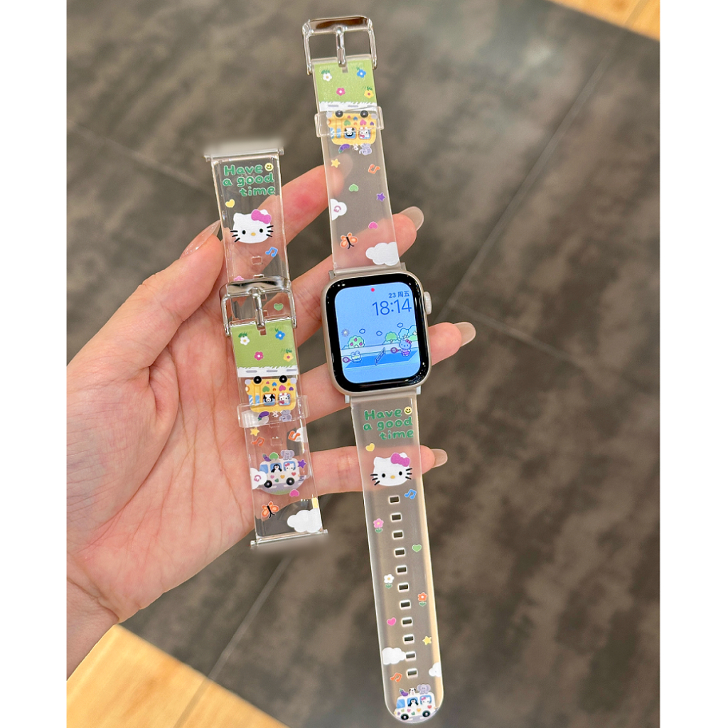 Clear Fresh Summer Strap For Huawei Watch Fit 5 สาย Clear สาย Huawei Watch fit 5 pro Strap Huawei Watch fit 4 สาย Huawei Fit Watch 4 / Huawei Fit3 / Huawei Fit 4 pro/ Huawei Watch Fit 2 สาย Huawei Fit 5 Strap TPU Huawei Fit4 pro Strap Huawei fit 3 สาย