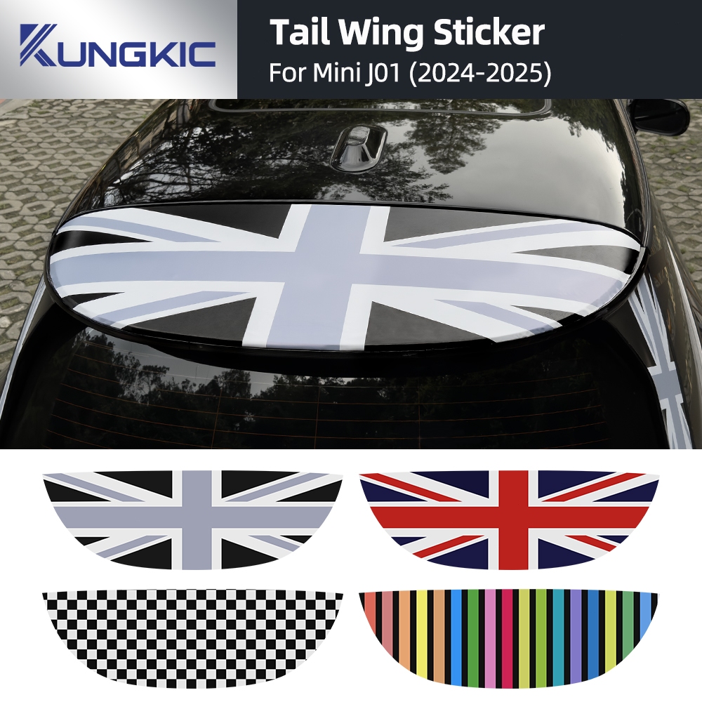 MINI Cooper E SE J01 EV 2024 2025 สติ๊กเกอร์ตกแต่งปีกท้ายรถ PVC อุปกรณ์ตกแต่งภายนอก