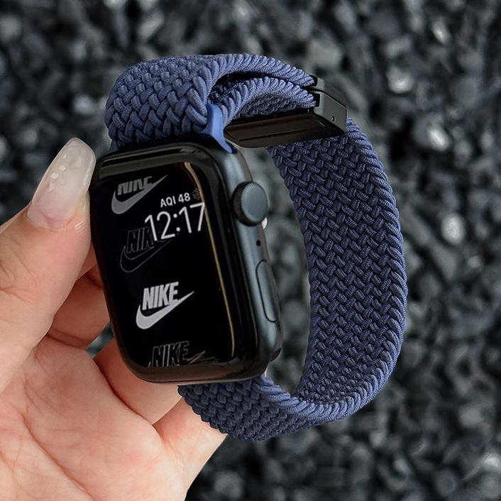 ใหม่สีแม่เหล็กหัวเข็มขัดไนลอนทอสายสําหรับ แอปเปิล ดู ชุด 10 ส9 8 7 6 5 4 3 2 กับ2 พิเศษ ระบายอากาศสายสร้อยข้อมือสําหรับ iดู 49มม 46 45 44 42 41 40 38