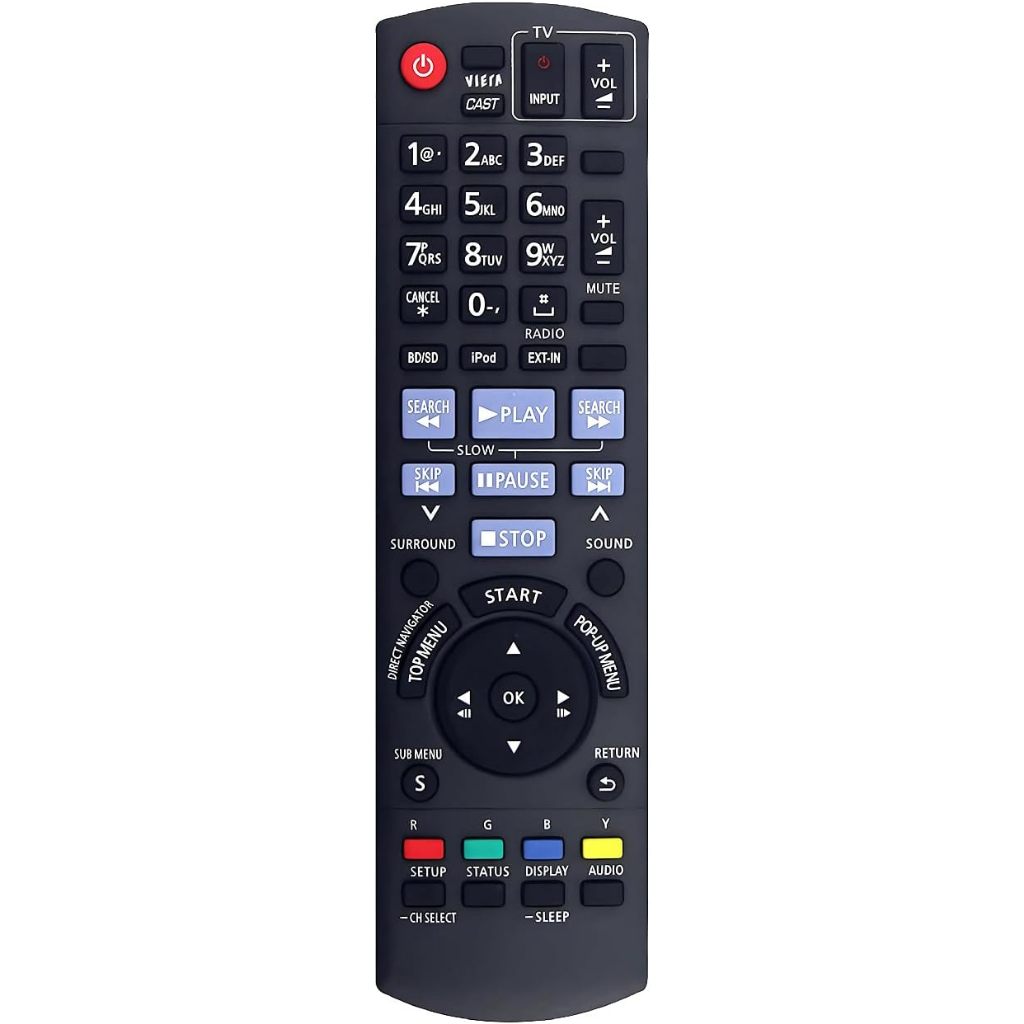N2QAKB000072 รีโมททดแทนสําหรับโฮมเธียเตอร์ Panasonic ระบบเสียง SC-BTX70 SA-BTX70 SC-BT300 SC-BT303 S