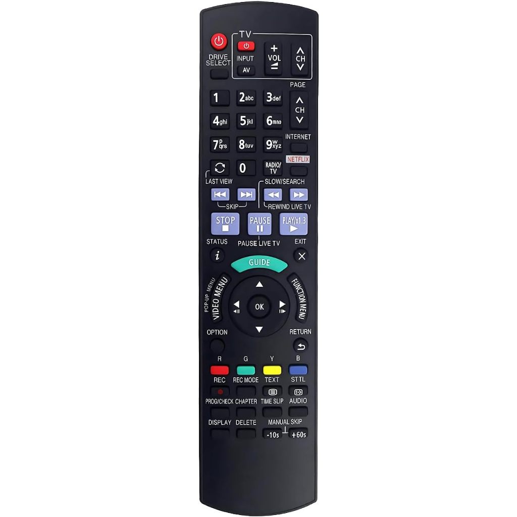 N2QAYB001041 เปลี่ยนระยะไกลสําหรับ Panasonic HDD Recorder Blu-ray Disc Player DMRPWT550 DMRPWT550GL 