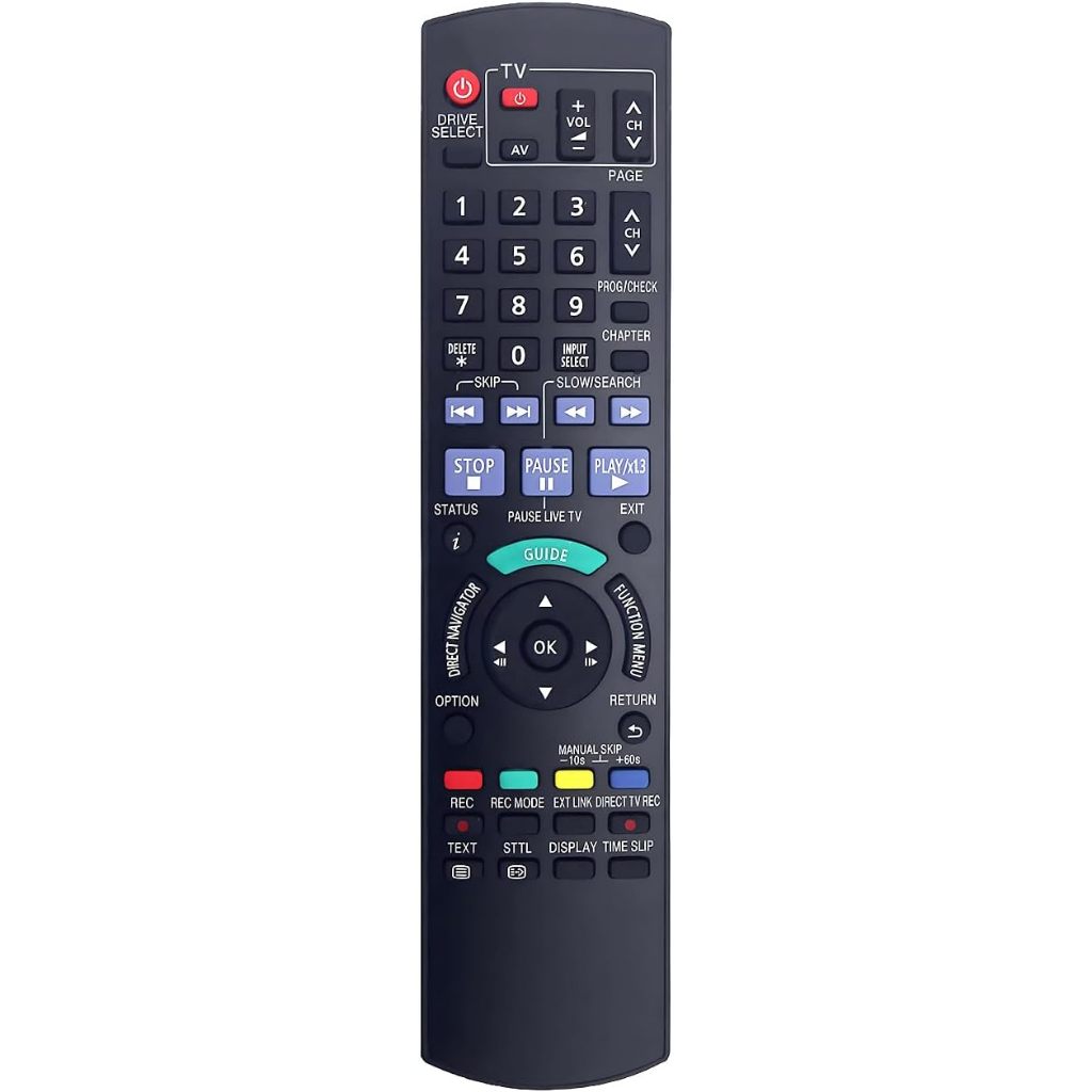N2QAYB000462 รีโมททดแทนสําหรับเครื่องบันทึก DVD Panasonic DMR-EX86EB DMR-EX86EB-K ‎DMR-EX72SEG DMR-E