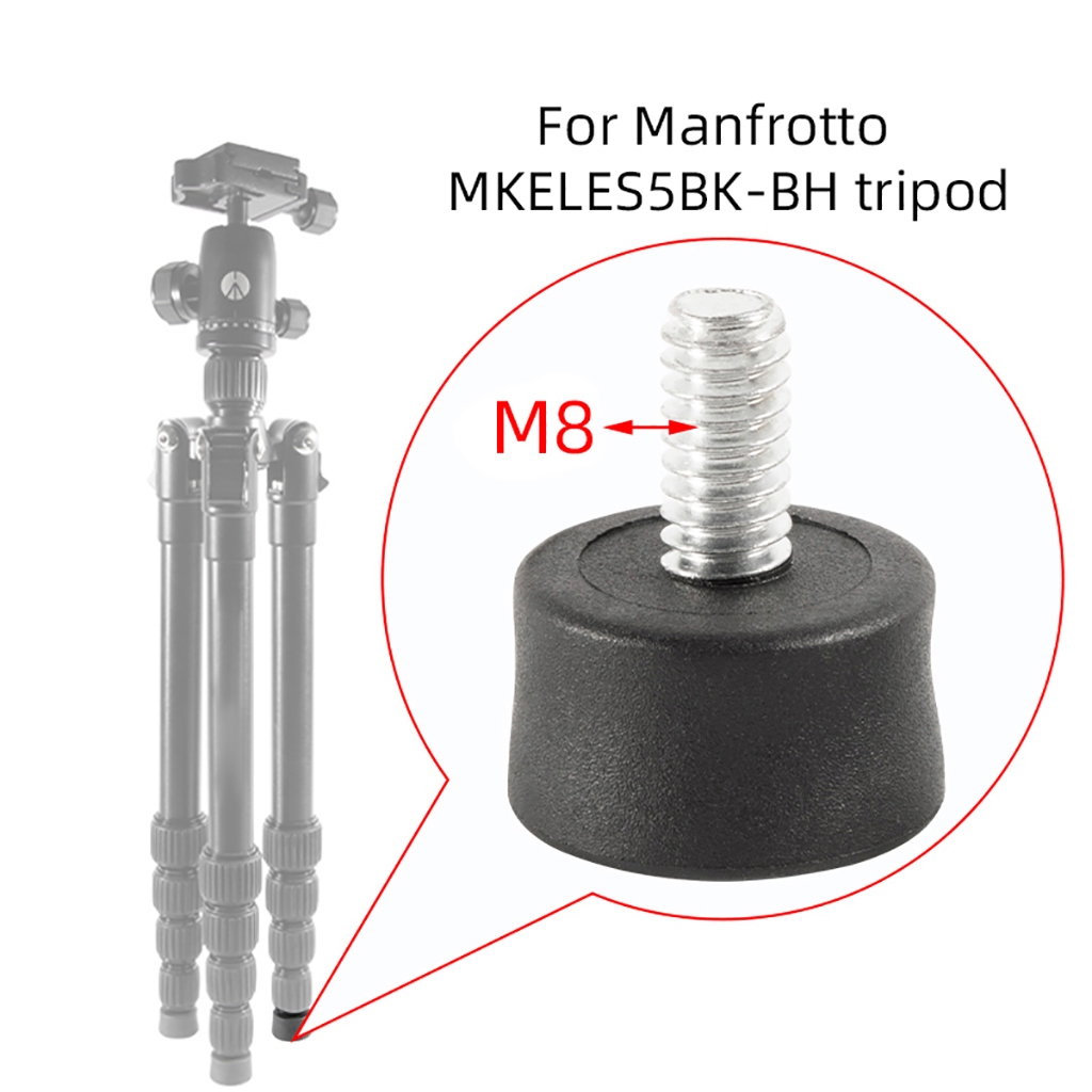 2xTripod Spike 1/4 3/8 M8 สกรูกล้อง Monopod ฟุตสกรูคงที่สําหรับ Manfrotto MKELES5BK-BH ขาตั้งกล้องกา