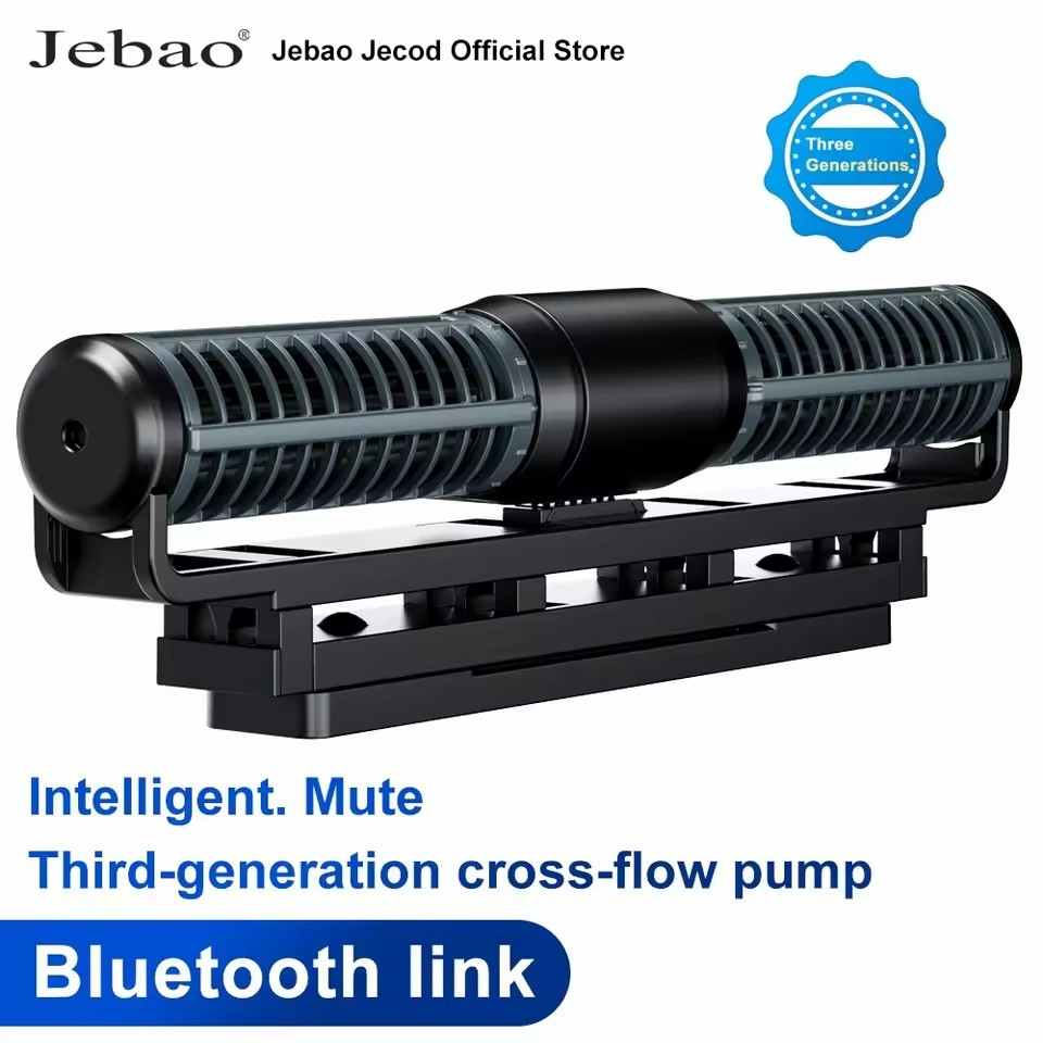 Jebao Jecod Bluetooth Cross-Flow Pump ใหม่ DCW Series Aquarium ถังปลาหมุนเวียนกระแสเงินสดปั๊ม App ควบคุม DC ปั๊มน้ํา