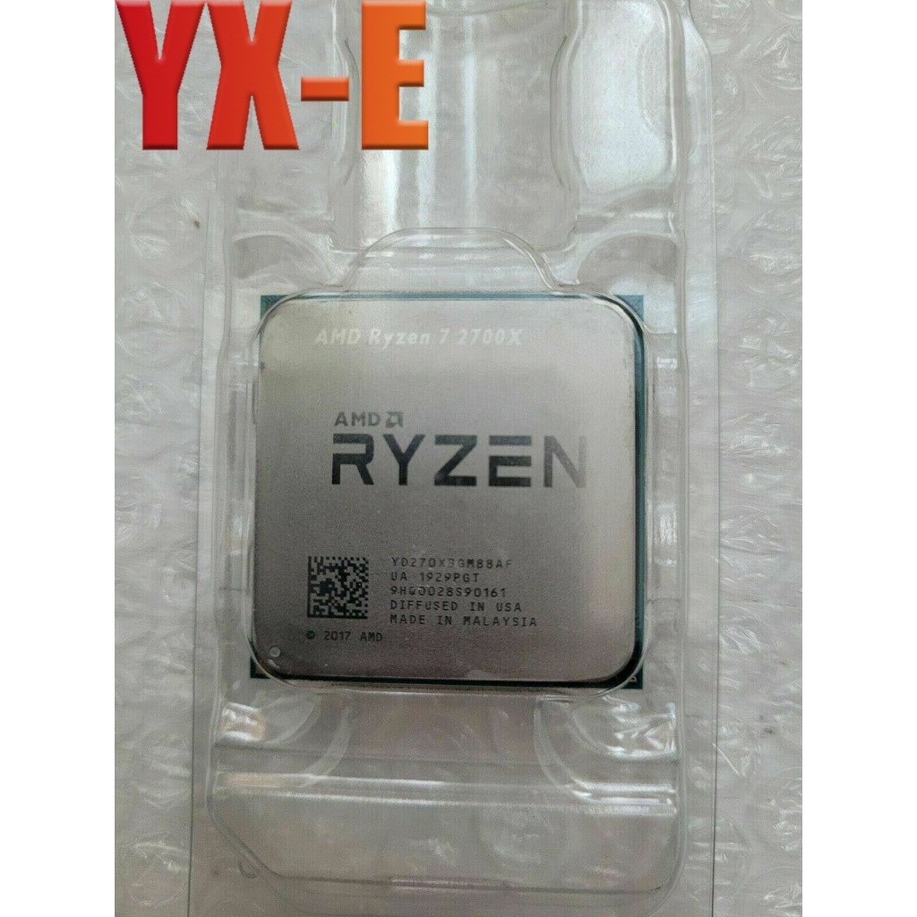 YX-E Ryzen 7 2700X AM4 โปรเซสเซอร์ CPU R7-2700X แปด Core 16 ด้ายเดสก์ท็อป 16MB