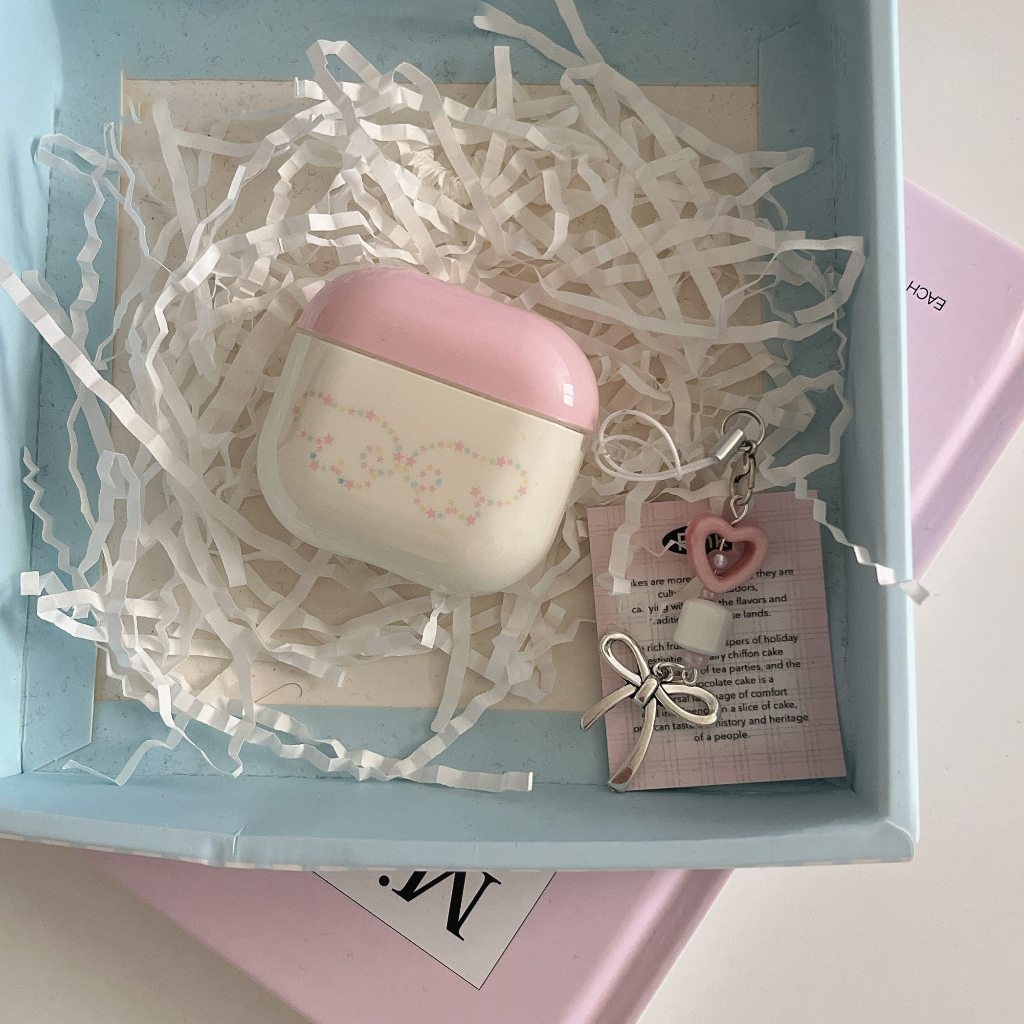 IMD สีสัน Star Wings พร้อมจี้หูฟังสําหรับ AirPods 1 2 3 4 Pro หูฟังไร้สายบลูทูธสําหรับ AirPods Pro2 กันกระแทกฝาครอบป้องกันปลอก - รูปที่ 5