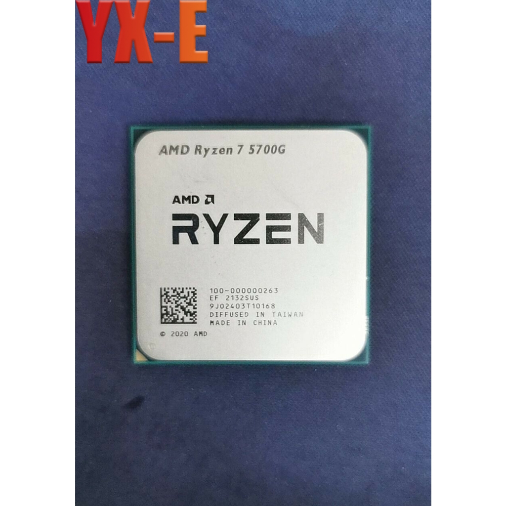 YX-E Ryzen 7 5700G AM4 โปรเซสเซอร์ CPU R7 5700G 3.8 GHz 8 Core 16 thr 65W 16MB