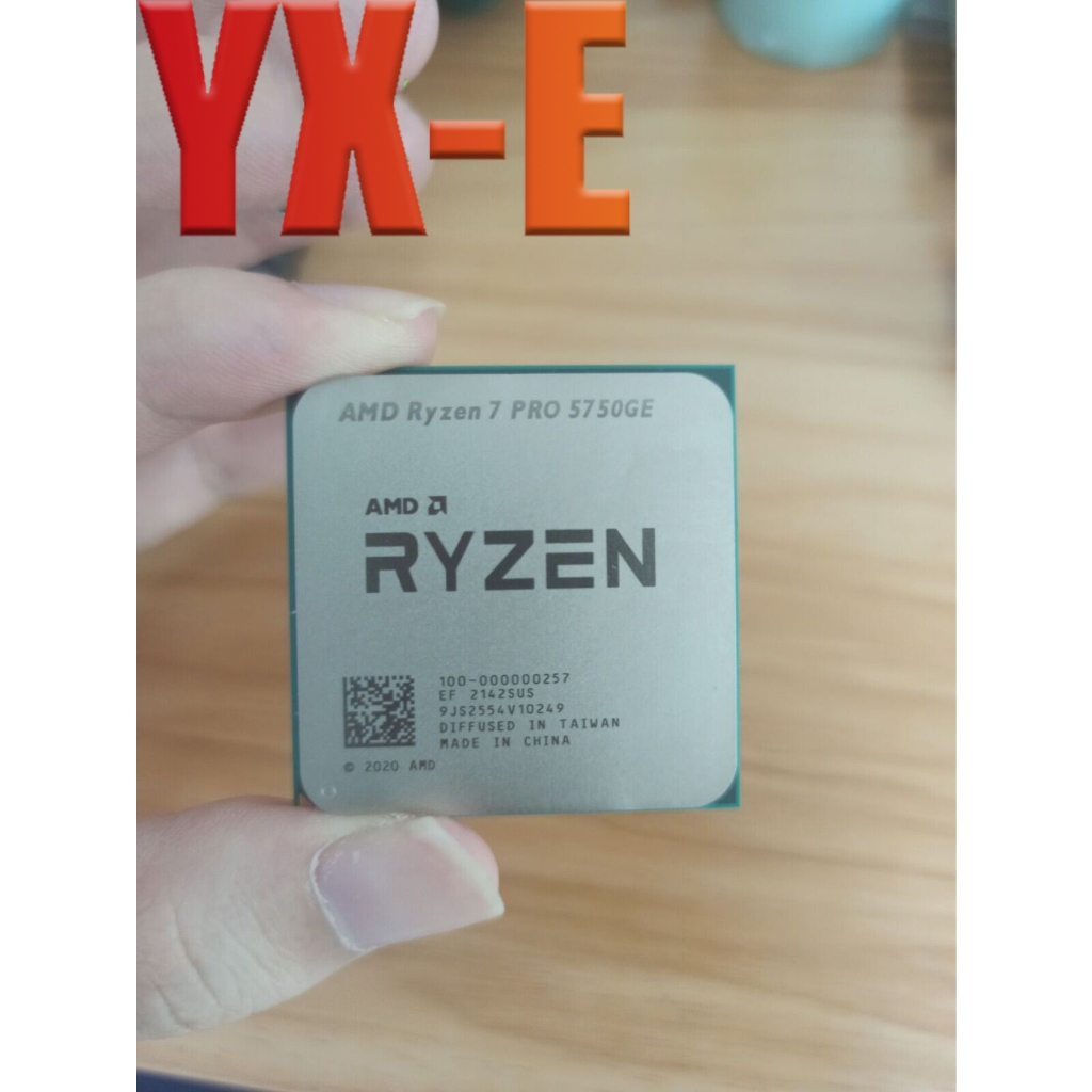 YX-E Ryzen 7 Pro 5750ge AM4 โปรเซสเซอร์ CPU 3.2 GHz 8 Core 16 thr 35W R7 Pro 5750ge
