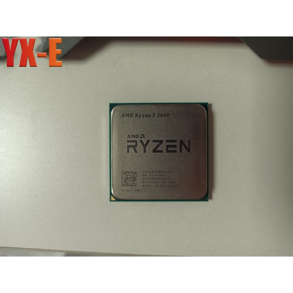 YX-E Ryzen 5 2600X AM4 โปรเซสเซอร์ CPU R5 2600X 3.6 GHz 6C 12 ด้าย 16M เดสก์ท็อป