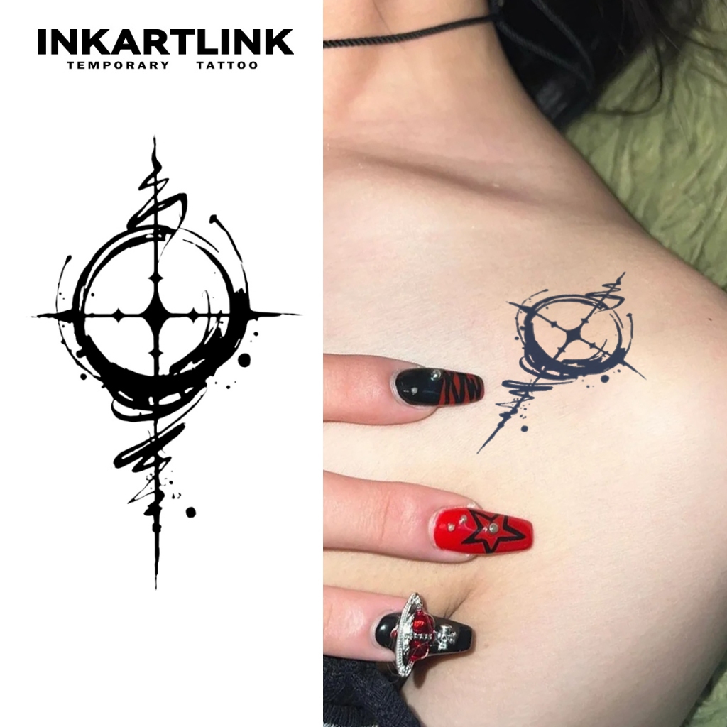 Inkartlink Aiming สติ๊กเกอร์รอยสักชั่วคราว, สติ๊กเกอร์รอยสักวิเศษกันน้ําติดทนนาน, รอยสักปลอมกึ่งถาวร