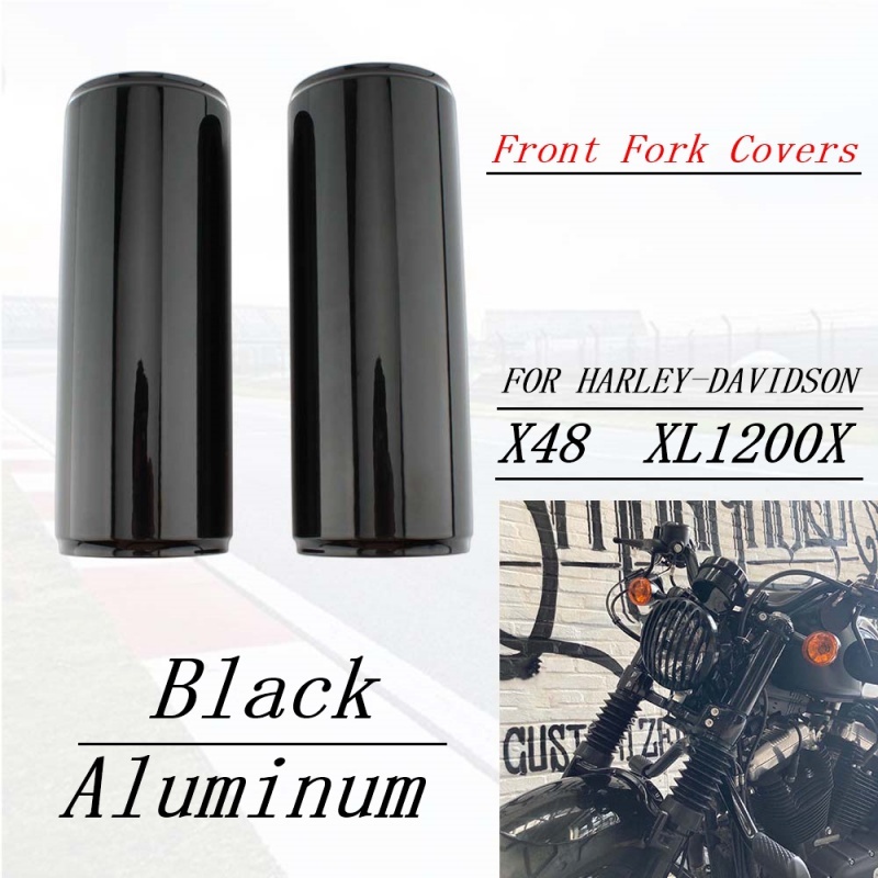 สําหรับ HARLEY-DAVIDSON X48 XL 1200X ด้านหน้าส้อมรถจักรยานยนต์ Protector Gaiters Boot Shock ฝุ่น X 48 FORTY-EIGHT XL1200X 16-22