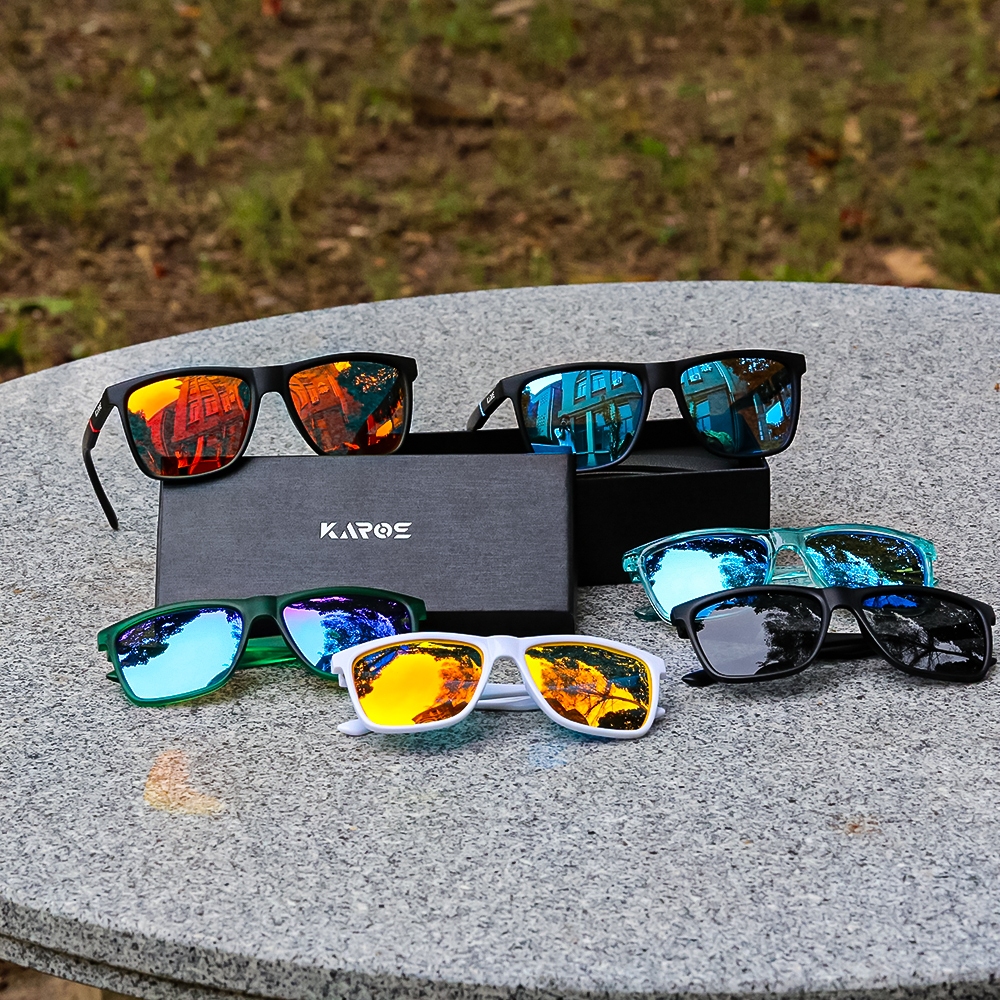 KAROS แว่นตากันแดดโพลาไรซ์ UV400 ผู้ชายและผู้หญิงรถไดร์เวอร์แว่นตาป้องกันแสงสะท้อนตกปลาท่องเที่ยว bivouac Light แว่นสายตา - รูปที่ 5