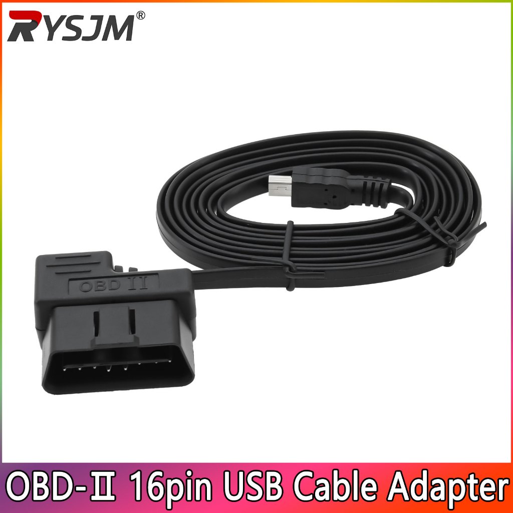 170 ซม.รถ OBD2 OBD-II EOBD 16pin อะแดปเตอร์ขยายวินิจฉัย Mini USB Cable-intl