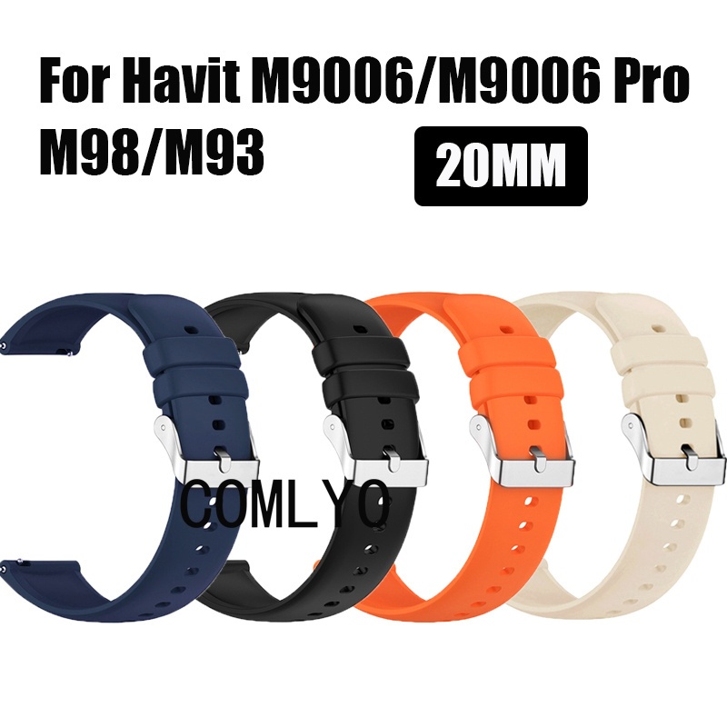 สําหรับ Havit M98 M93 M9006 PRO สมาร์ทนาฬิกาซิลิโคนเข็มขัด Watchband ผู้หญิงผู้ชายสายรัดข้อมือ