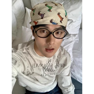 Ins Retro การ์ตูน Niche แฟชั่น Hip-Hop Street Dance อินเทรนด์ เครื่องประดับผ้าพันคอ/Headscarf สำหรับทุกคน
