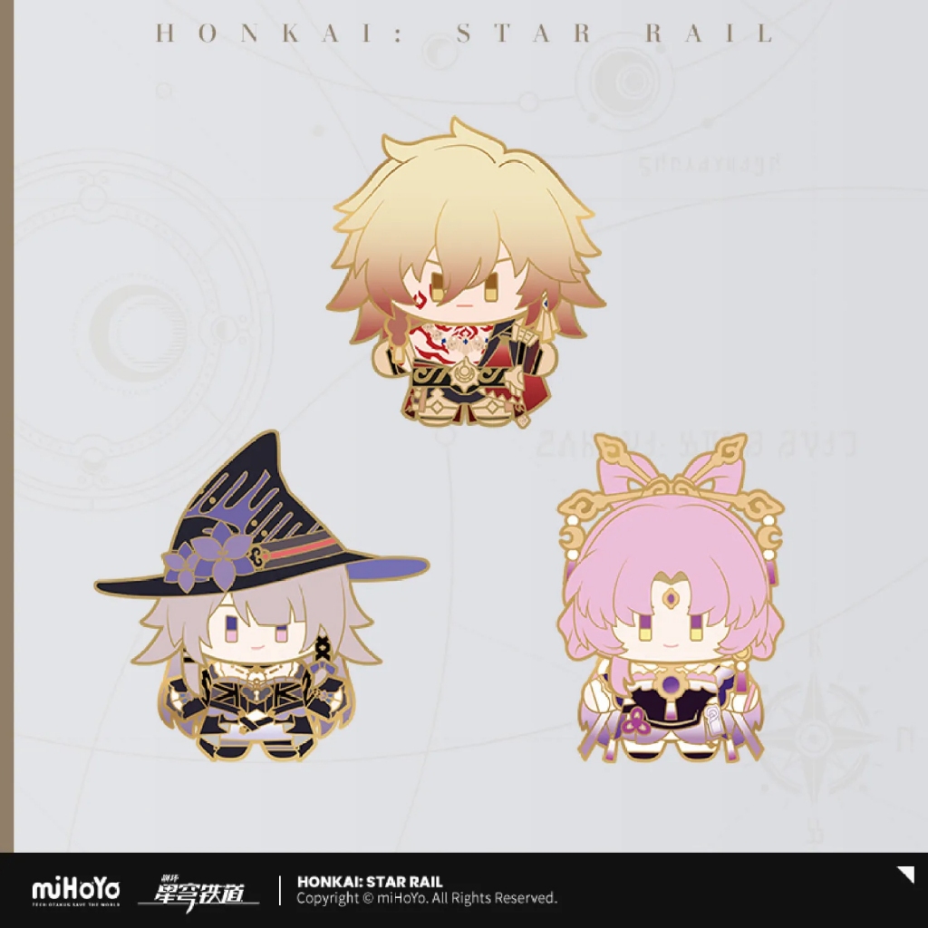 [miHoYo/Honkai: Star Rail] รุ่น Q Doll Series ป้ายโลหะ Miha Tour/Collapse: สินค้ารถไฟดาว miHoYo Myde