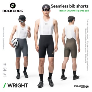 ROCKBROS กางเกงขาสั้นปั่นจักรยานแบบไร้ตะเข็บสำหรับผู้ชาย สาย…