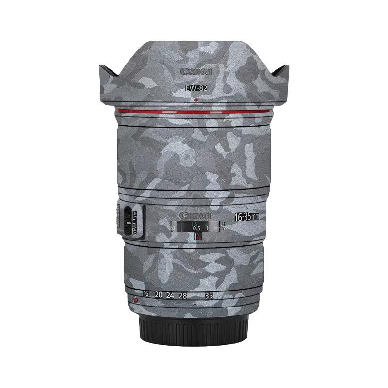 เลนส์กล้องสติกเกอร์ Coat Wrap ฟิล์มป้องกันรูปลอกผิวสําหรับ Canon EF 16-35 F2.8 III EF16-35 มม.F2.8II