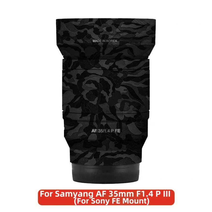 สําหรับ Samyang AF 35 มม.F1.4 P FE III Decal ผิวไวนิล Wrap Anti-Scratch ฟิล์มกล้องเลนส์สติกเกอร์ 35 