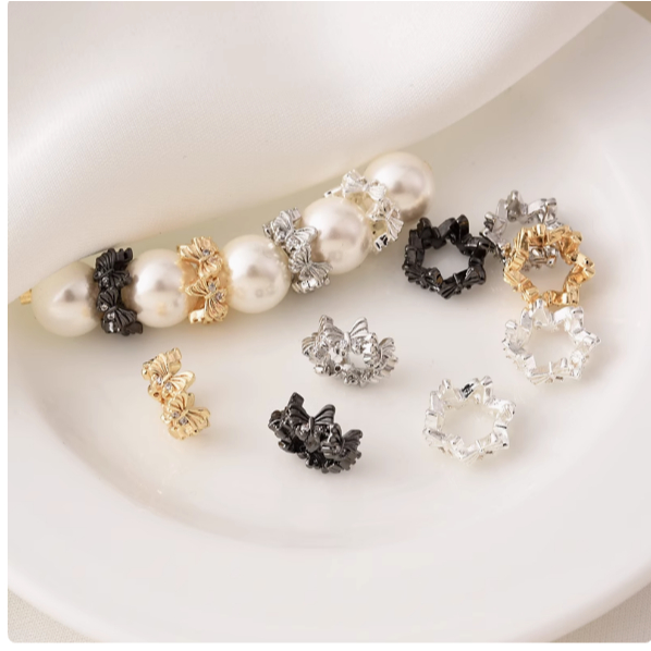 Spacer ลูกปัด 14K สี Retention รูขนาดใหญ่ diy วัสดุ