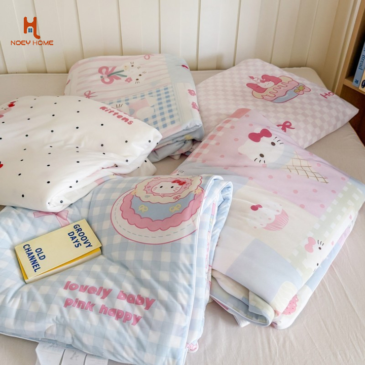 สไตล์เกาหลี Cool Fresh Down Quilt ผ้าห่มเย็น ผ้าห่มไหมเย็น ผ้าห่มเย็น 3 ฟุต 5 ฟุต 6.5 ฟุต