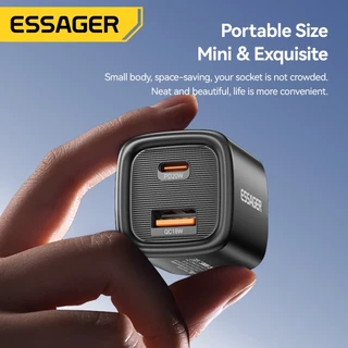Essager USB C Charger 20W GaN Type C PD Fast Charging QC 3.0 Quick Chargers Wall Plug Adapter