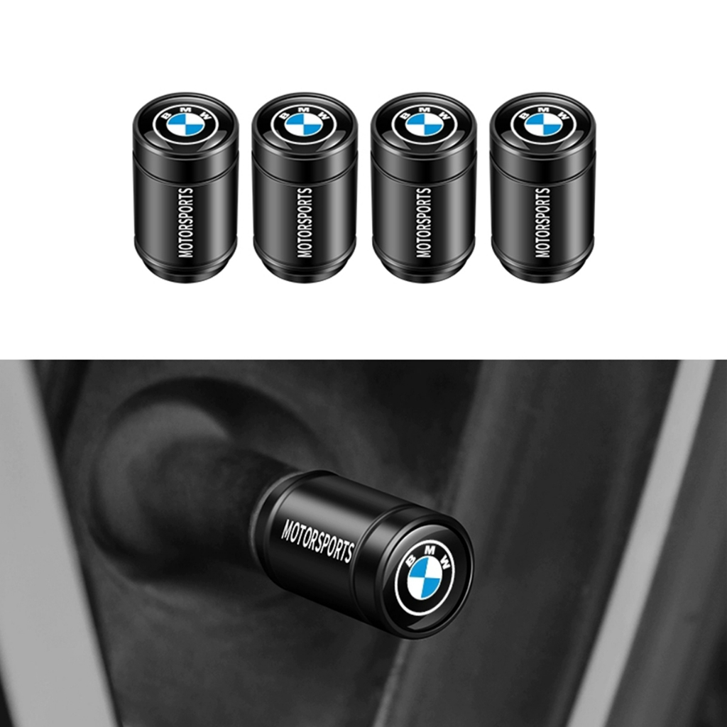 4 ชิ้นโลหะล้อยางวาล์ว Air Stem Cap สําหรับ BMW M Performance E36 E46 E90 E60 F10 F30 E39 F20 E87 E92