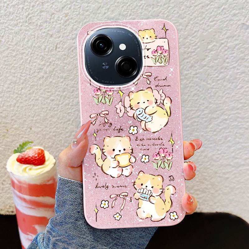 YBD คู่สําหรับ Tecno Spark 40C Spark Go 1S Spark Go 1 Spark Go 2025 Pop 9 4G KL4h นุ่มและน่ารัก Butt