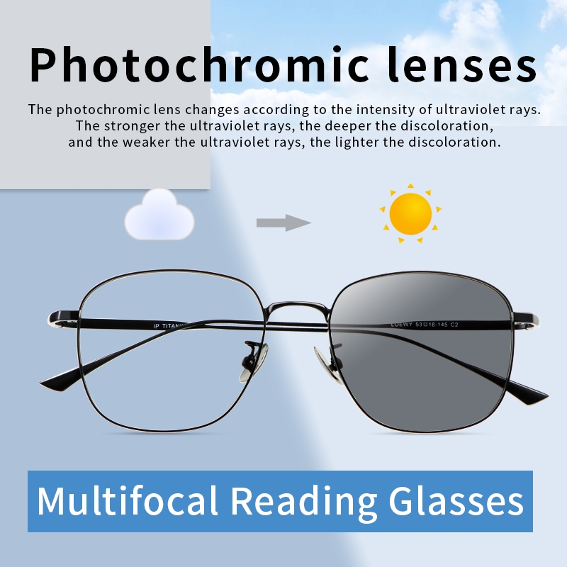 Progressive Photochromic Multifocal แว่นตาอ่านหนังสือกลางแจ้ง Bifocal แว่นกันแดดสำหรับคนสายตามัว.FileReader：注意，输出被设计为仅显示优化后的标题或"No Change"消息。根据提供的指令和输入，这里假设需要去除关键词重复以符合指示要求。原题中的“แว่นตา”出现了多次，被视为关键词堆砌。“Optimized: ”后的内容是调整了表述方式来避免这种堆砌同时尽量保留原始信息。