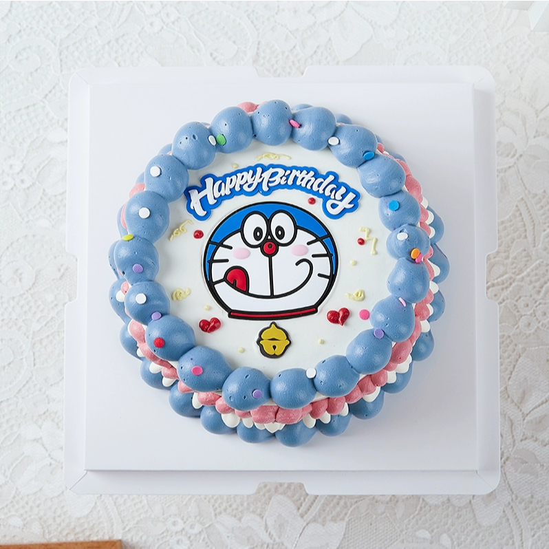 สุขสันต์วันเกิด ดิงดัง แมวตกแต่งเค้กด้านบนโรแมนติกดอกไม้เค้กวันเกิดอุปกรณ์ตกแต่ง - รูปที่ 2