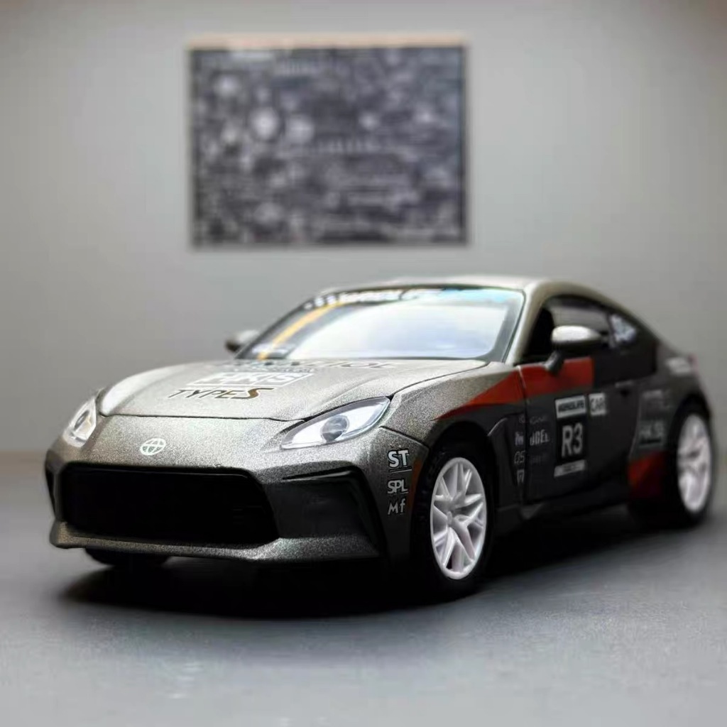 1:32 JKM Toyota GT86 GR86 Mf ghost 86 Alloy Scale Car รุ่น Diecast โลหะ Miniature รถ Sound & Light ค